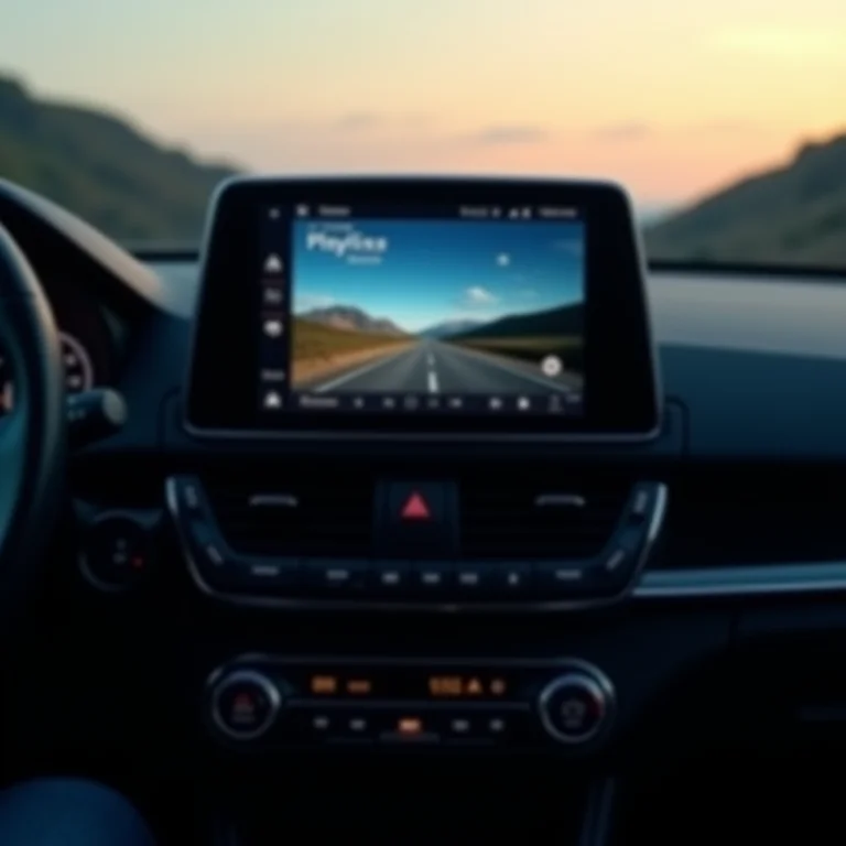 Playlist relaxante tocando no som do carro.