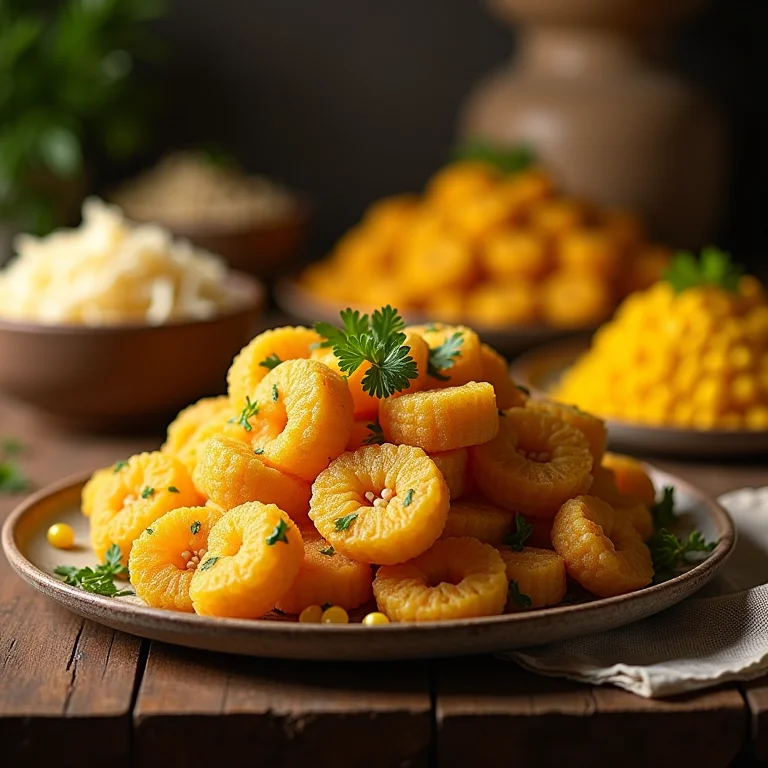 Pratos típicos de festa junina feitos com milho seco, como pamonha e curau.