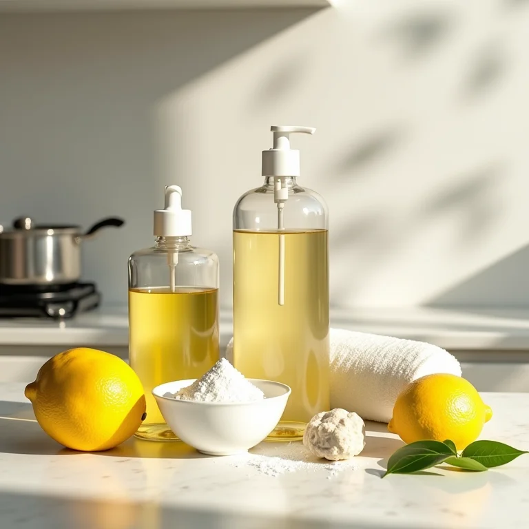 Produtos de limpeza naturais para uma cozinha mais saudável