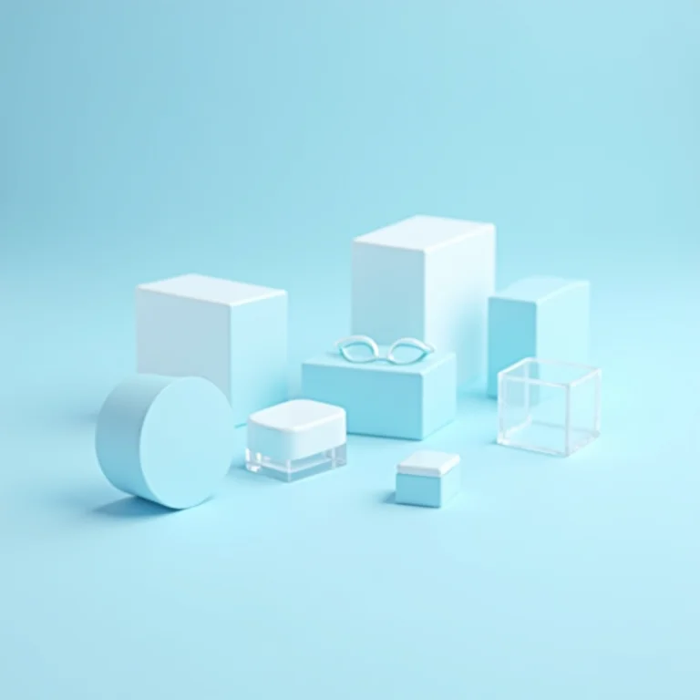 Produtos industrializados para cuidados com os olhos.