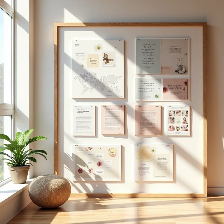 Quadro de metas inspirador.