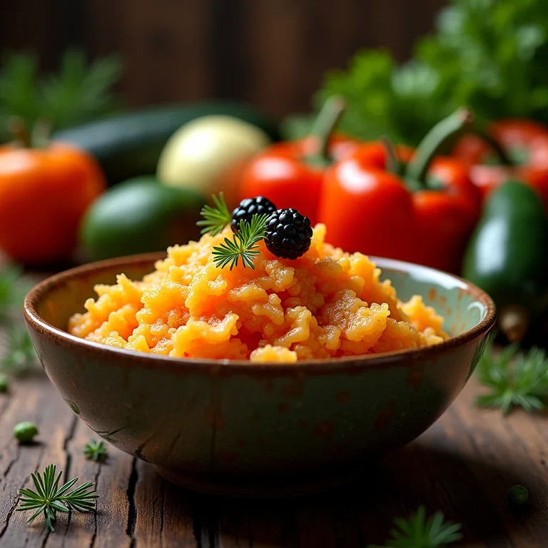 Receita vegana de chucrute com zimbro e vegetais frescos