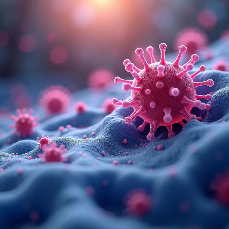 Representação visual das células imunológicas combatendo a inflamação.