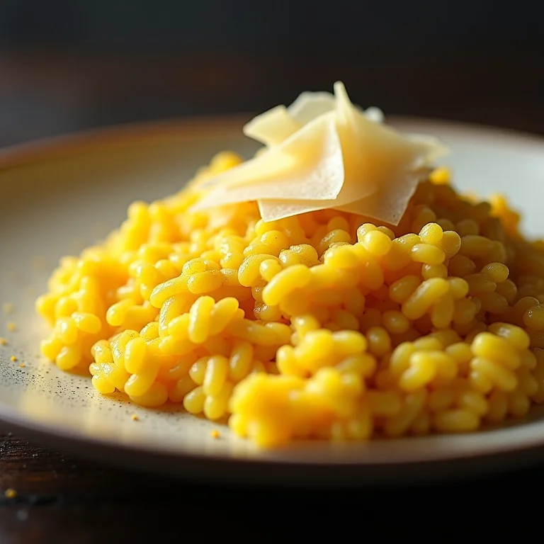 Risoto de açafrão cremoso