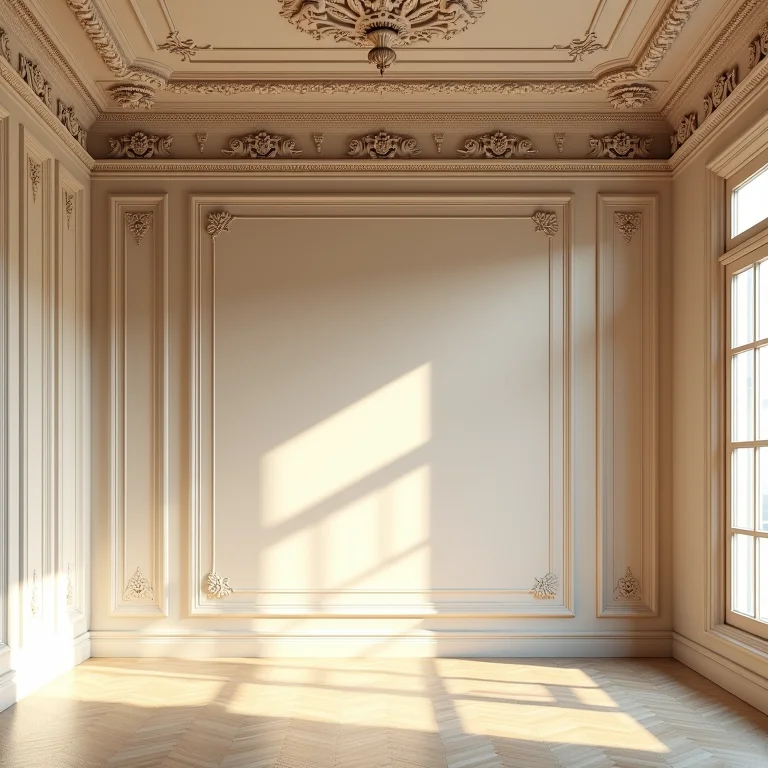 Roda teto decorada de gesso