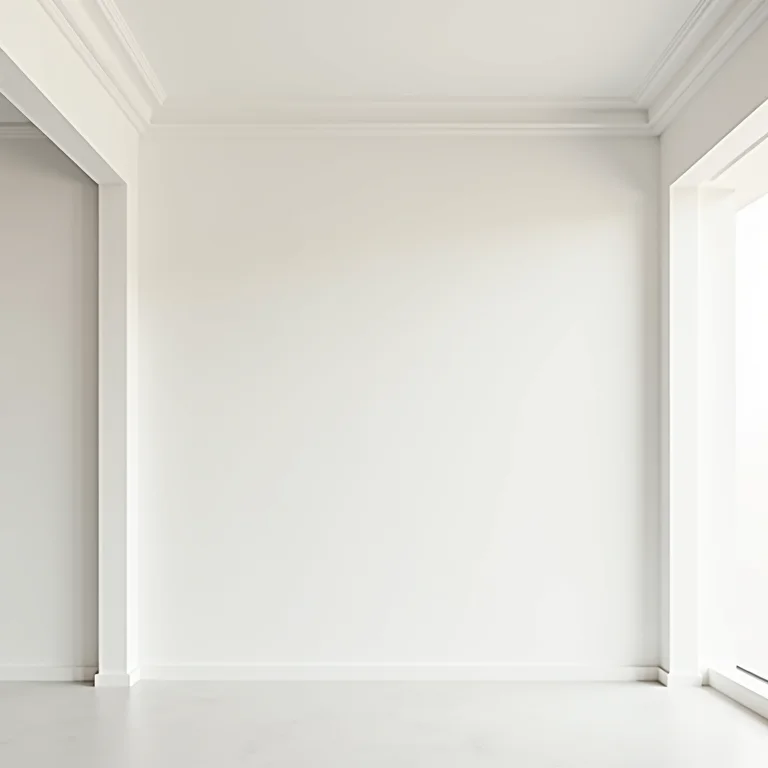 Roda teto lisa de gesso