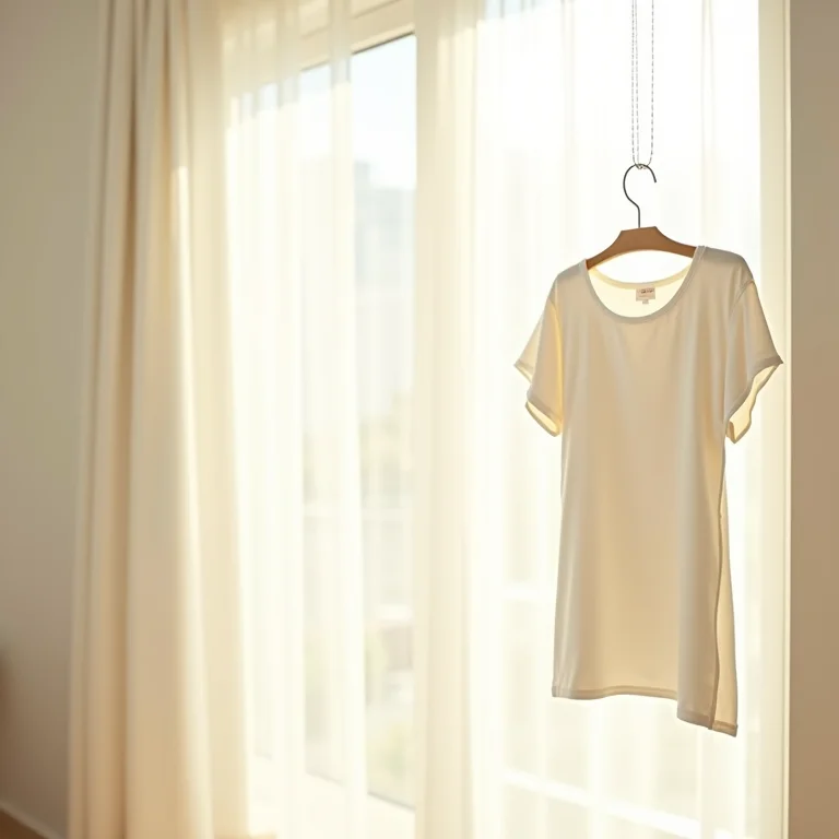 Roupa branca secando ao sol.