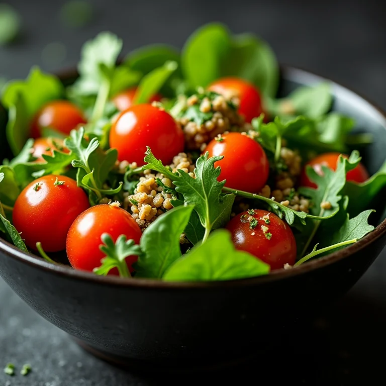 Salada fresca com azedinha