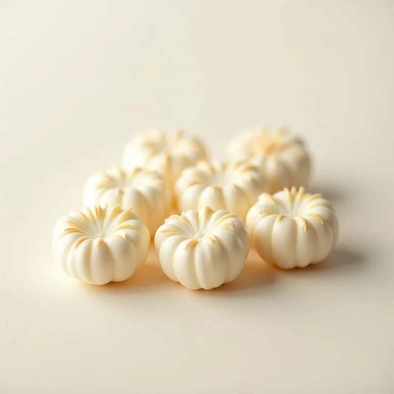 Sementes de papoula brancas delicadas