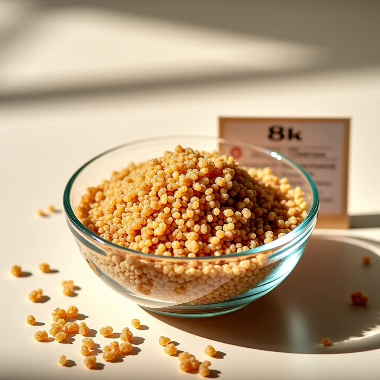 Sementes de quinoa em uma tigela de vidro