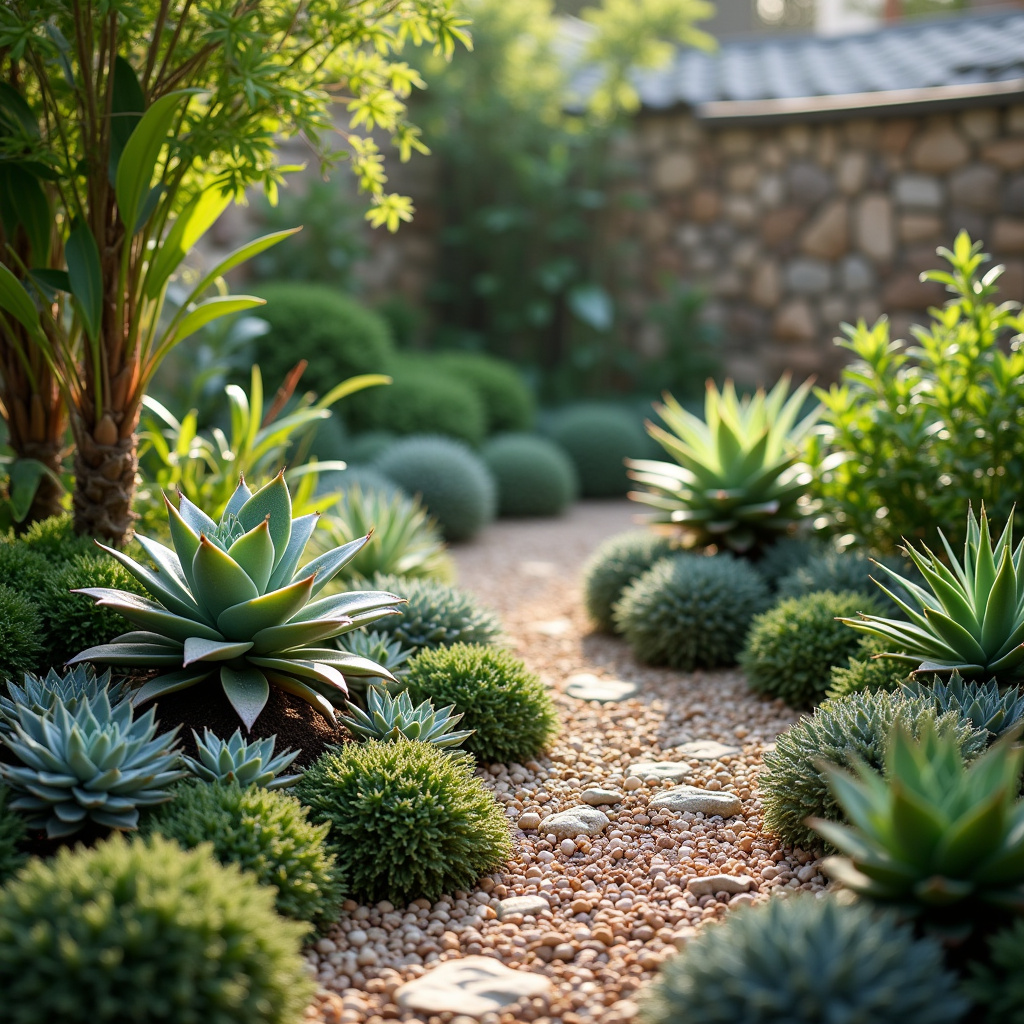 Pequeno jardim de inverno com suculentas.