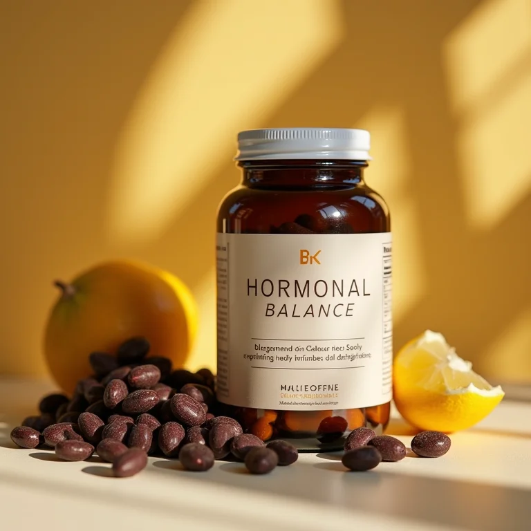 Suplementos naturais para equilíbrio hormonal com extrato de alcaçuz