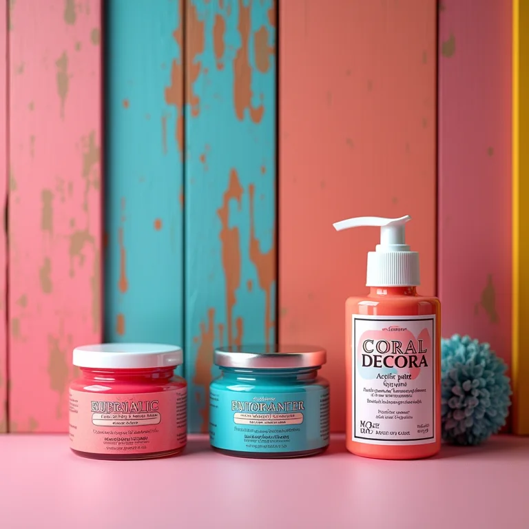 Tintas acrílicas Coral Decora e parede de pallet pintada