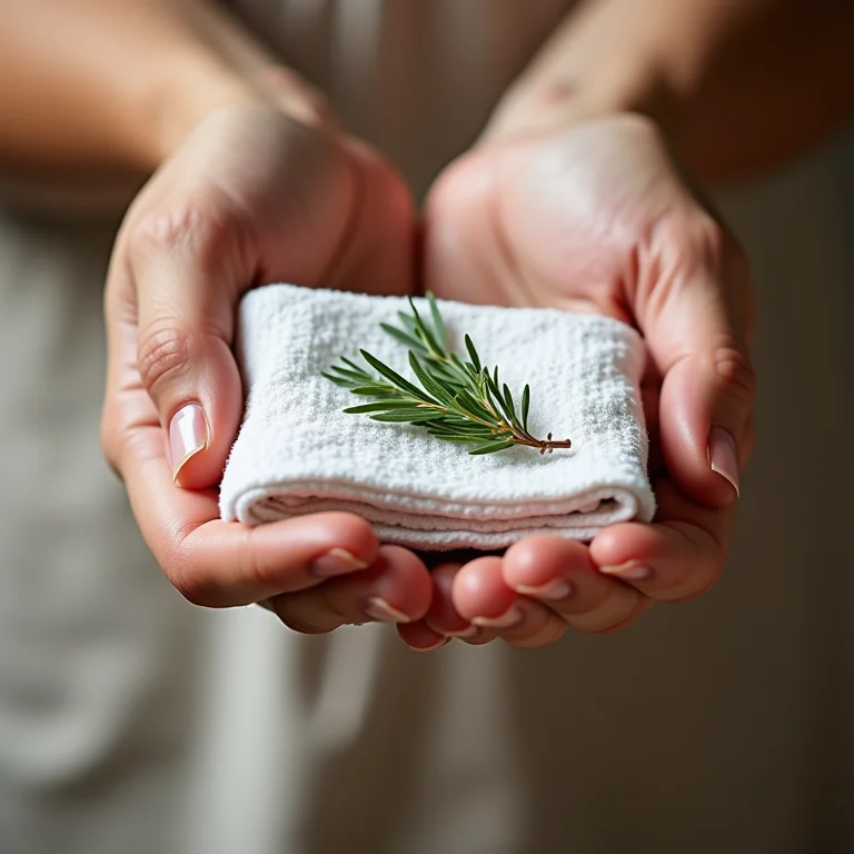 Trocando o papel toalha das ervas de Provence.