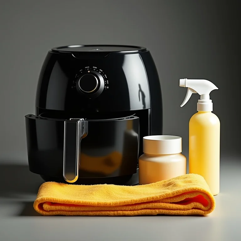 Utensílios de limpeza para airfryer.