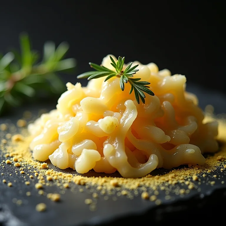 Zimbro em pó ao lado de chucrute fresco