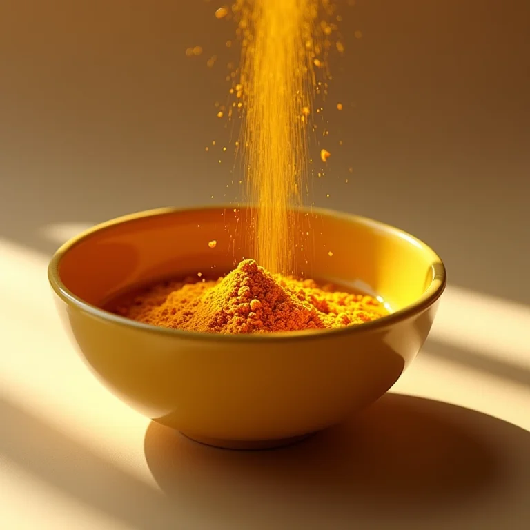 Açafrão da terra sendo misturado em azeite de oliva