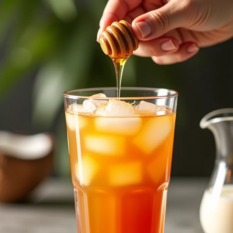 Ajustando a doçura e cremosidade do chá