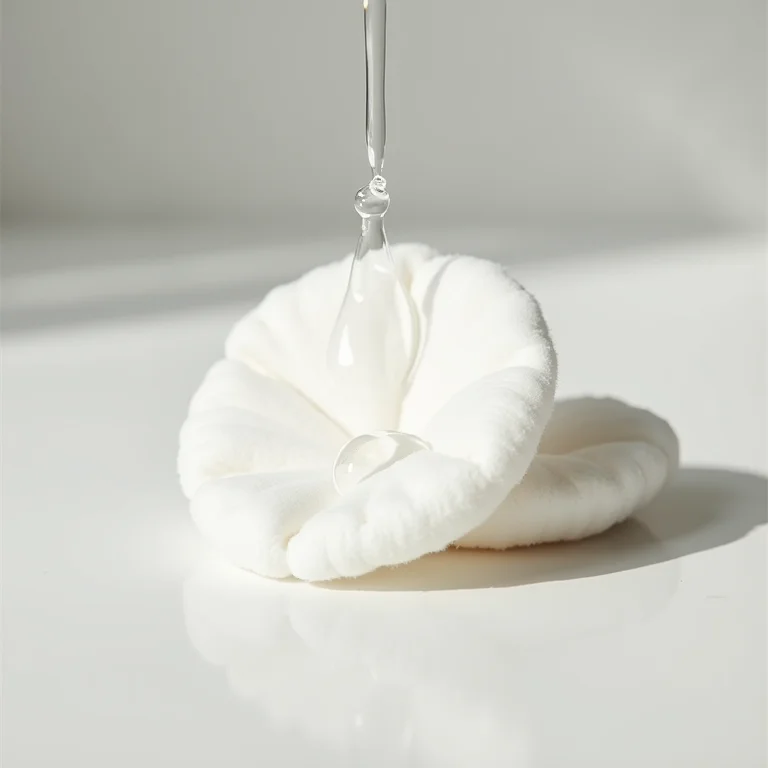 Algodão embebido em água oxigenada para remover manchas