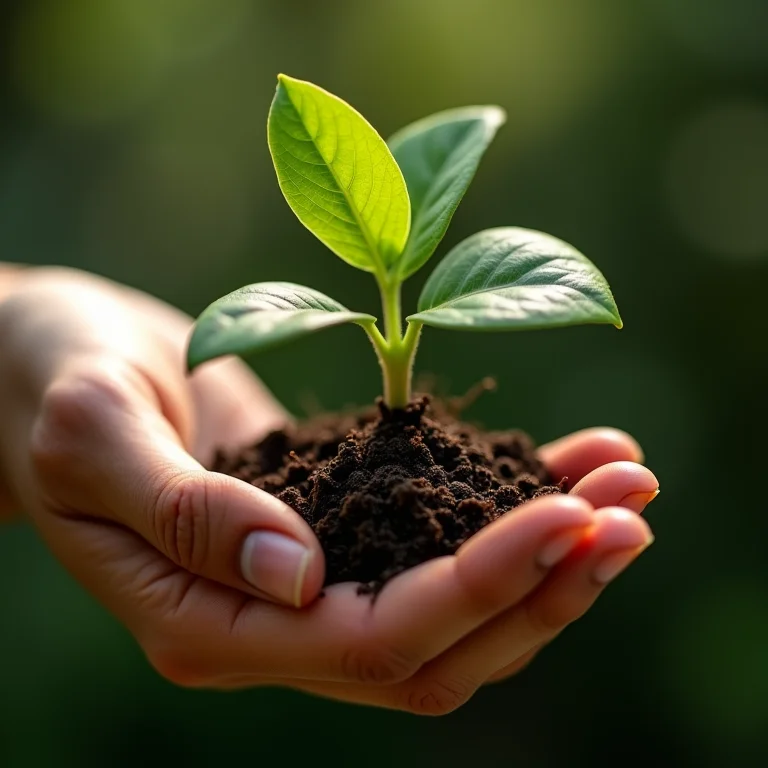 Análise detalhada de uma muda de arruda de qualidade