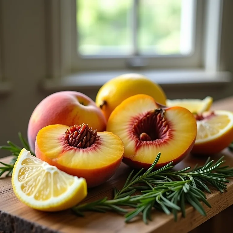 Antioxidantes e vitaminas em um chá de pêssego.