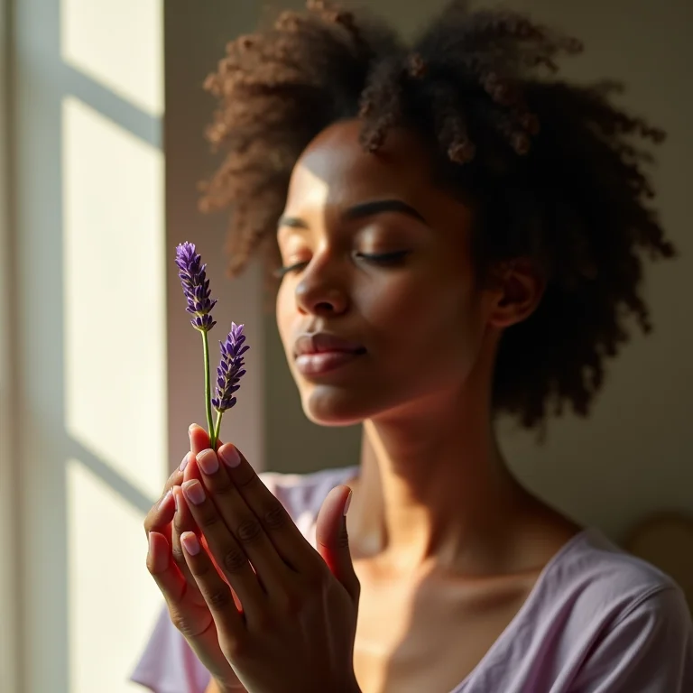 Aromaterapia com lavanda para relaxamento