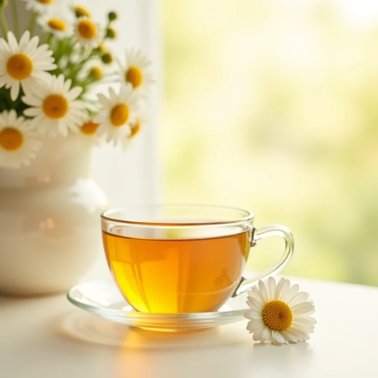 Benefícios do chá de camomila.