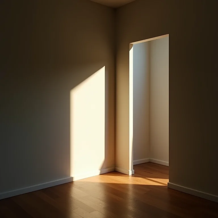 Canto mal iluminado com sombras duras, contrastando com canto bem iluminado com luz difusa.