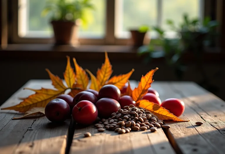 Cenário inspirador com ingredientes naturais para chá laxante caseiro.