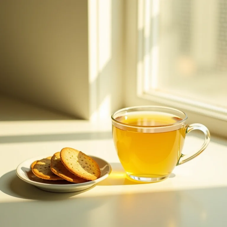 Chá de erva cidreira com limão para digestão.
