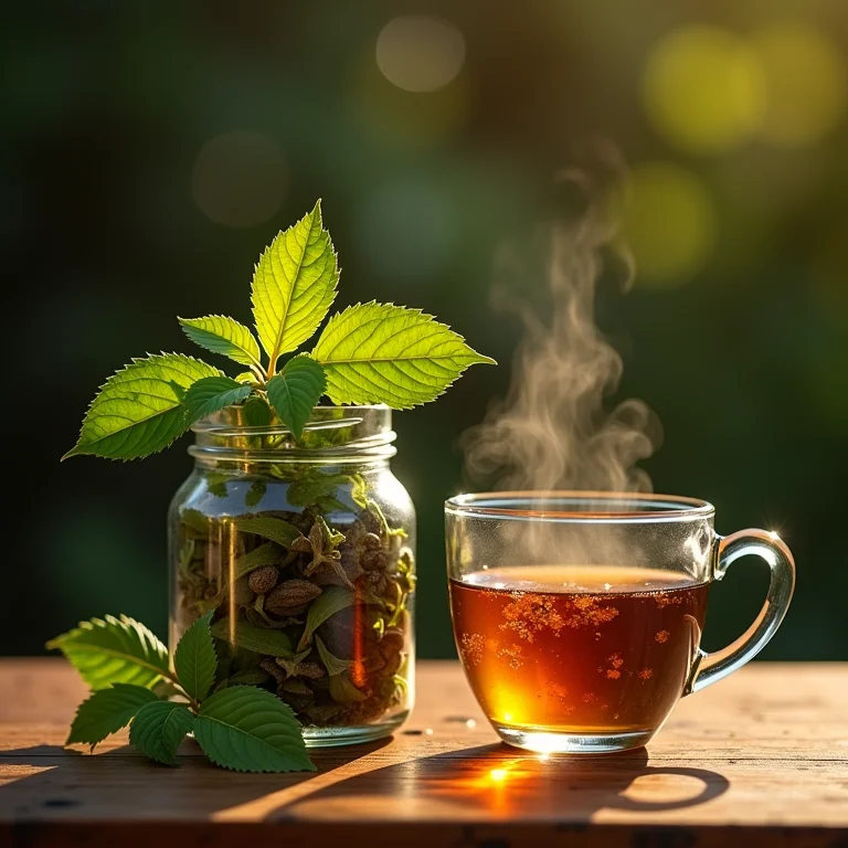 Chá de erva cidreira para alívio do estresse