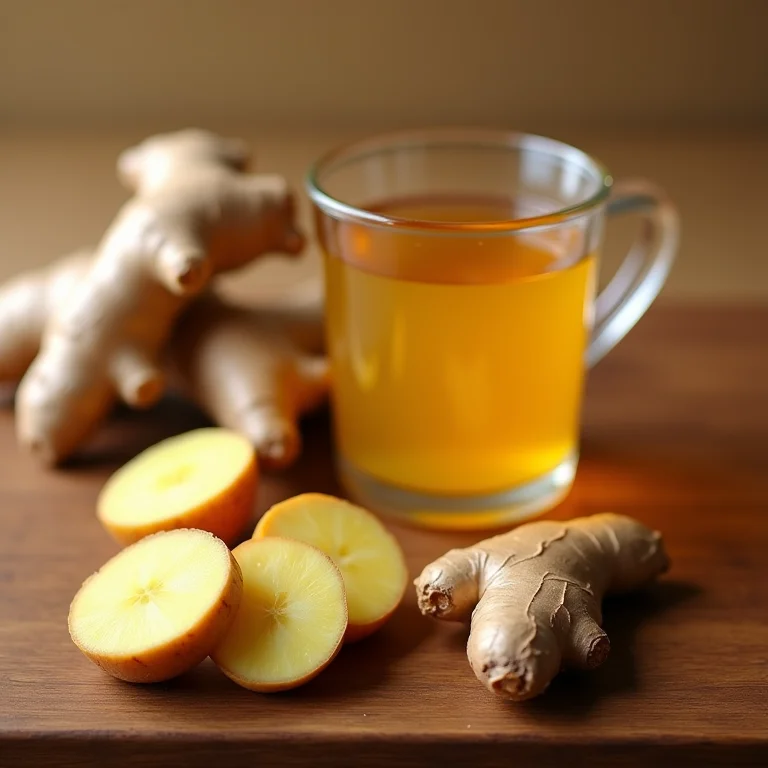Chá de gengibre para reduzir náuseas e inflamação na TPM