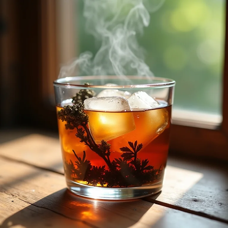 Chá preto gelado: infusão e frescor em close-up