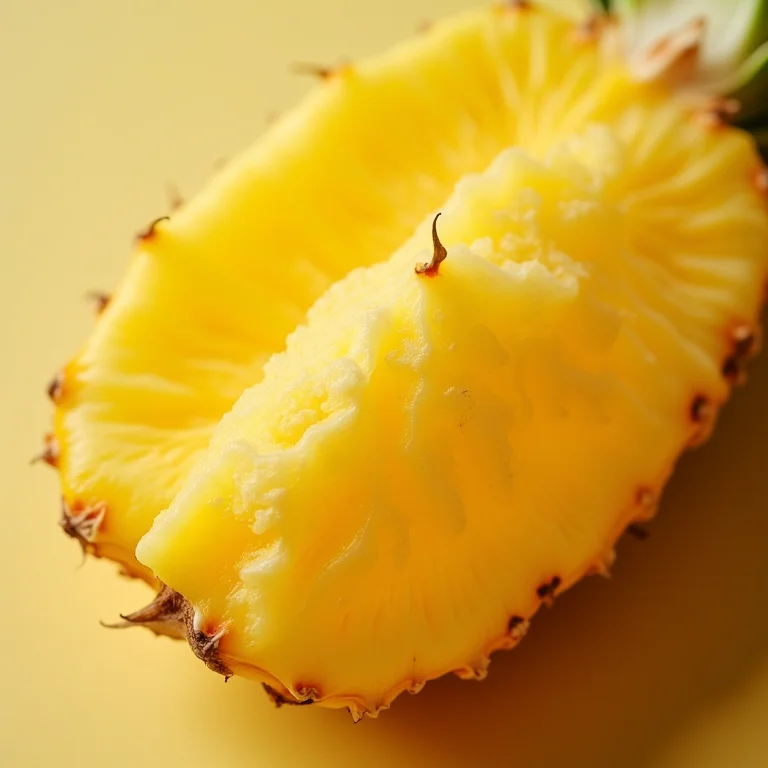 Close-up da casca de abacaxi fresca
