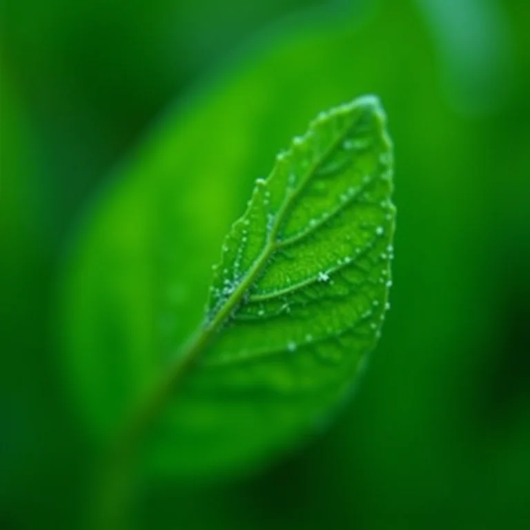 Close-up de folhas de sálvia (Salvia officinalis)