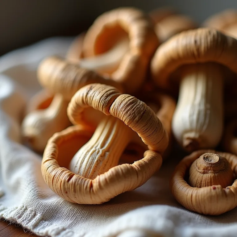 Close-up de funghi Porcini seco