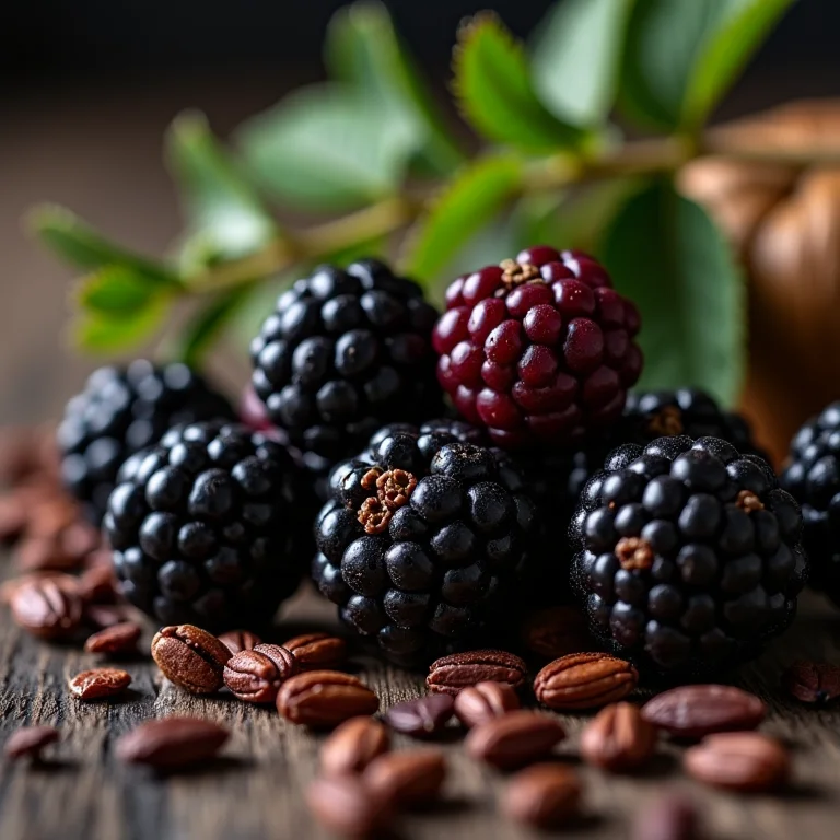 Close-up de sabugueiro fresco e seco exibindo texturas.