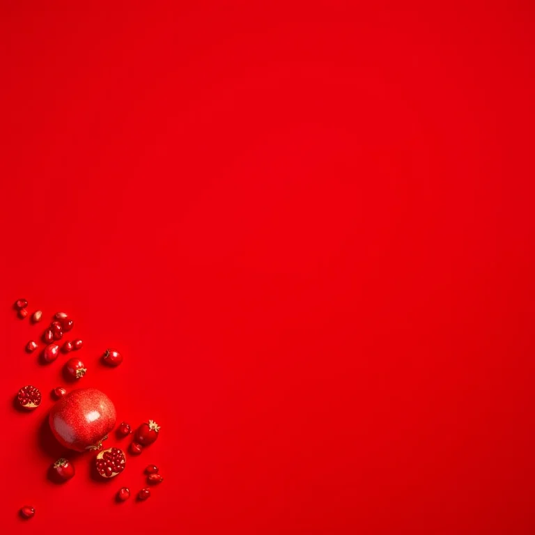 Close-up de sementes de romã exibindo sua cor vermelha vibrante