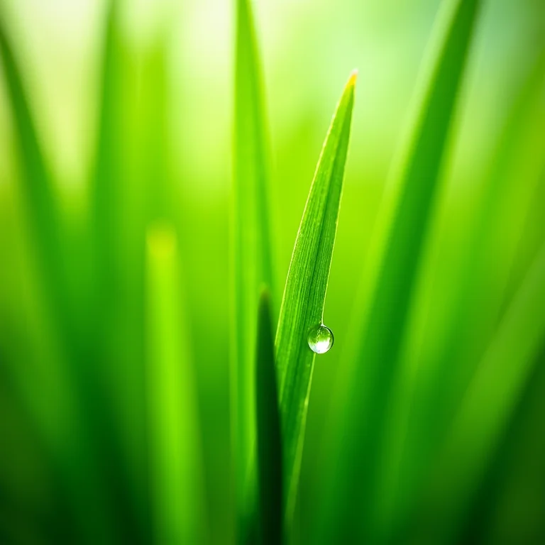 Close-up detalhado de capim santo fresco