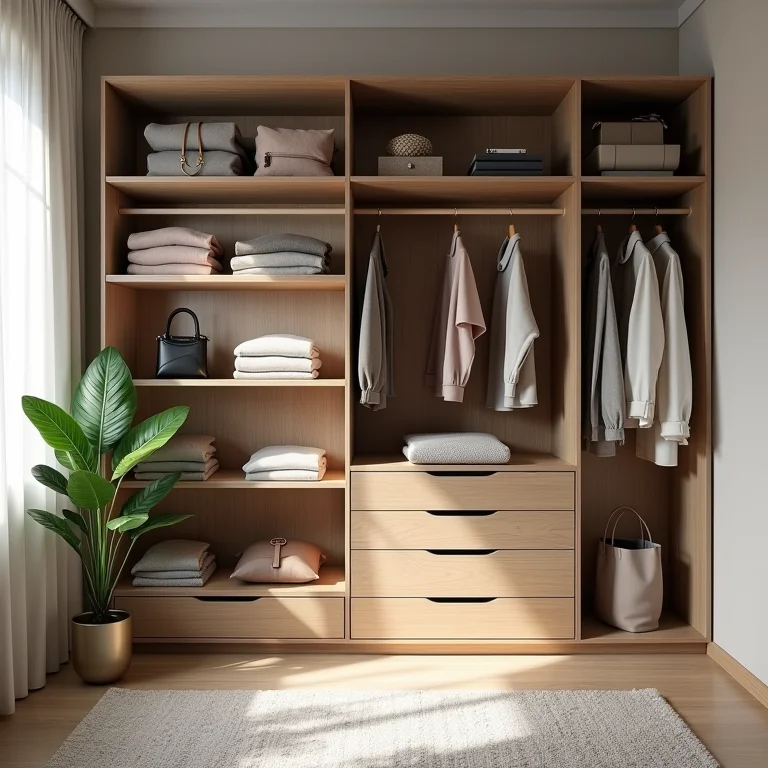 Closet de gesso para quarto de casal