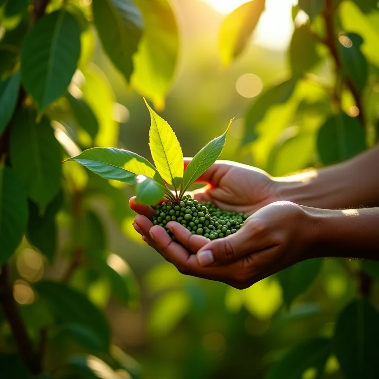 Colheita de pimenta do reino em plantação na Índia.