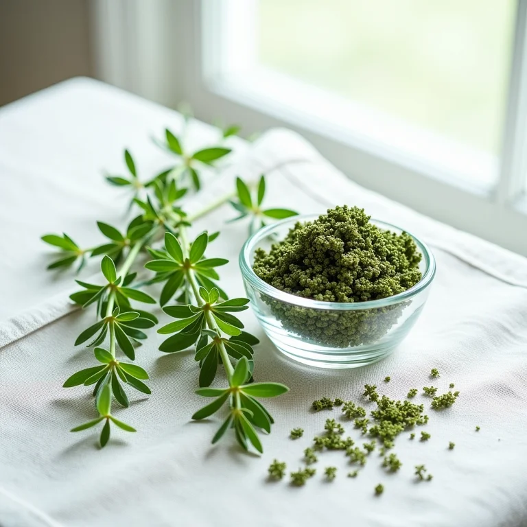 Comparativo visual de estragão fresco e seco em recipientes de vidro