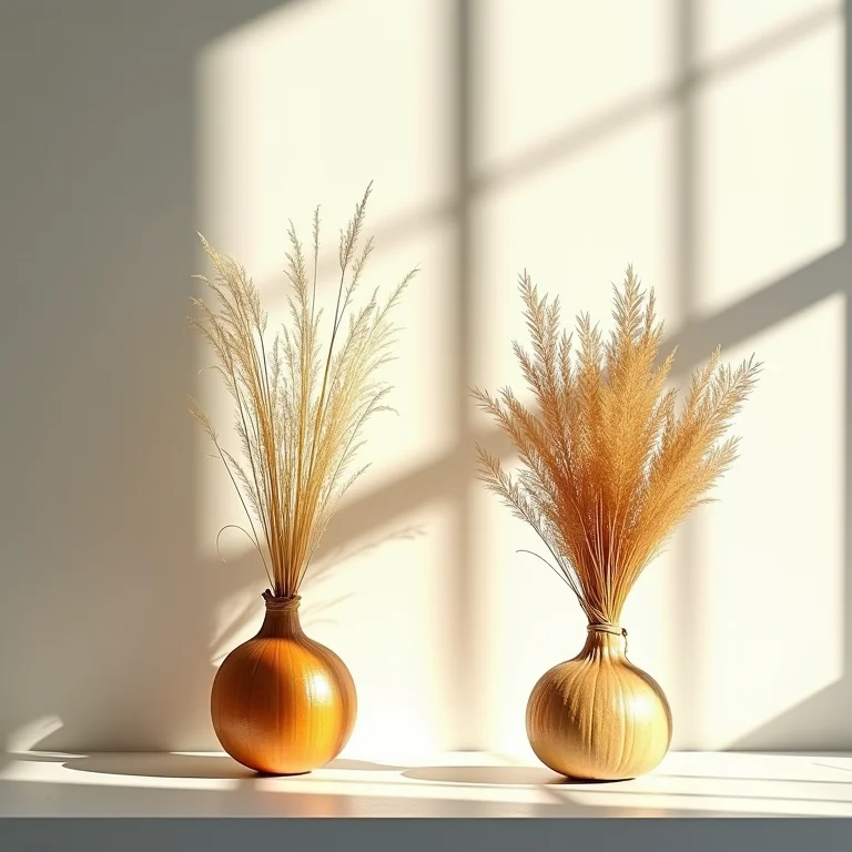 Comparativo visual entre arruda fresca e arruda seca