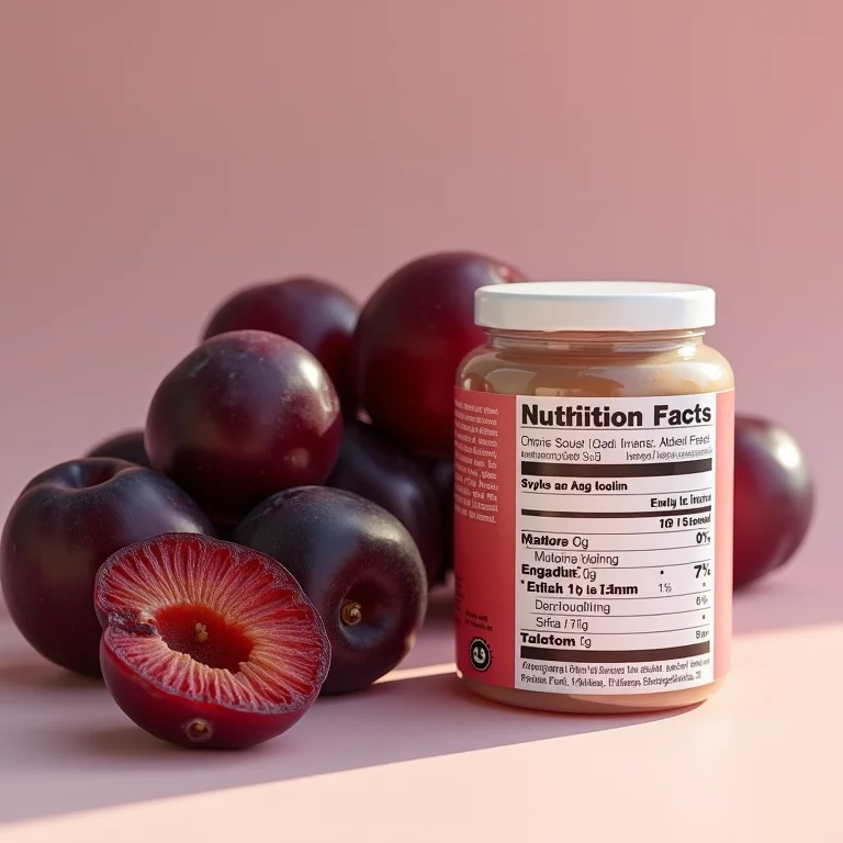 Composição nutricional da ameixa preta