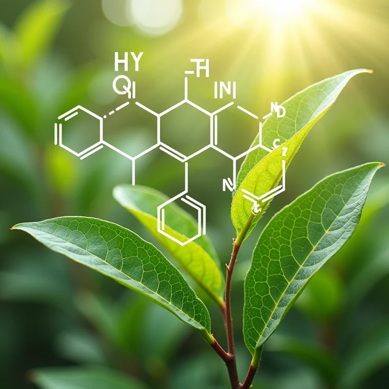 Composição química do chá preto e mate.