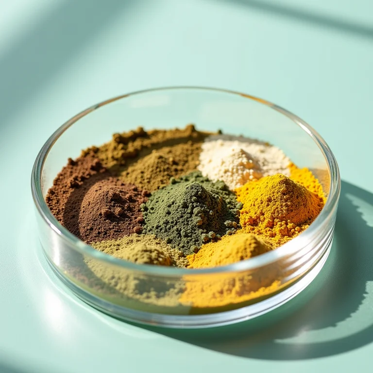 Compostos tóxicos da arruda em laboratório, representando seus efeitos nocivos