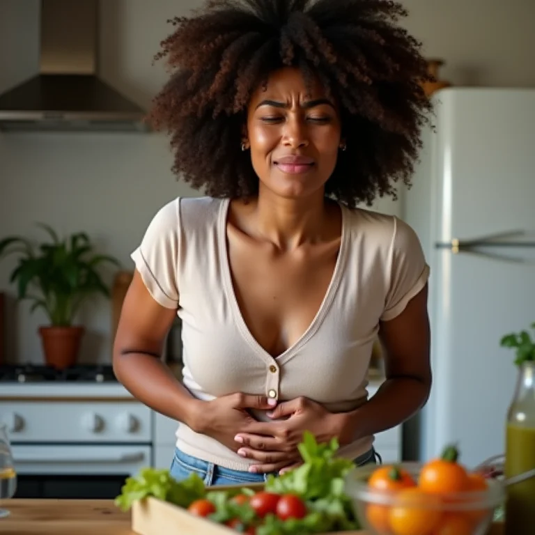 Desconforto gastrointestinal após consumo de alfarroba