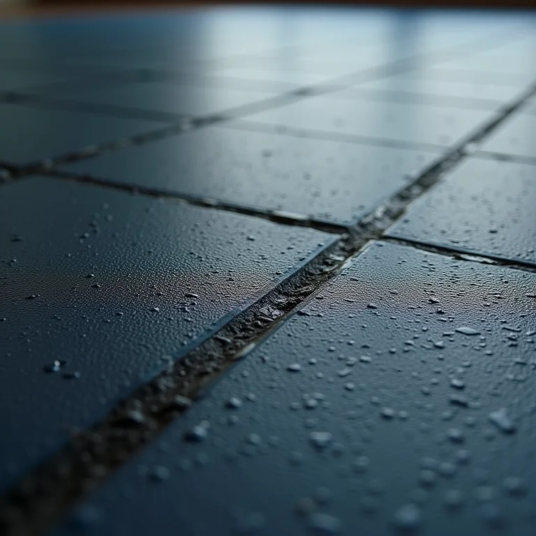 Detalhe da textura do piso de borracha da academia