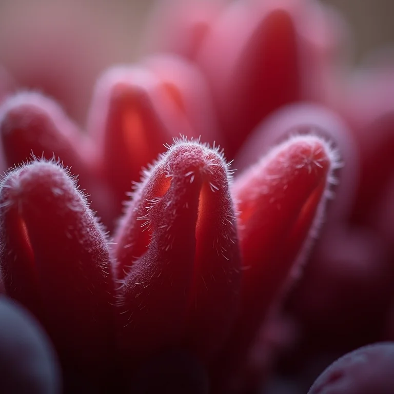 Detalhe das fibras da ameixa preta