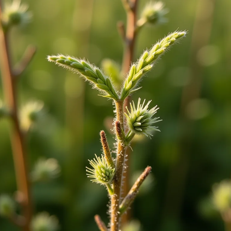 Detalhes da erva cavalinha seca